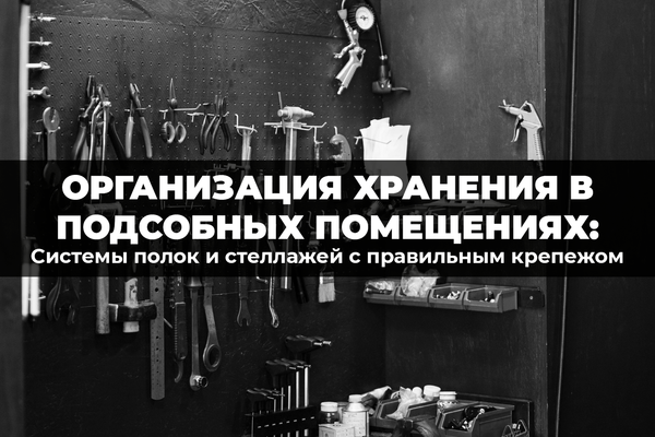 Порядок в подсобке: системы хранения с надежным крепежом