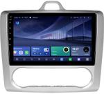 Магнитола для Ford Focus 2 2004-2011 (климат) - Kuberg QLed, Android 14, TS105, Быстрейшая, CarPlay, SIM-слот