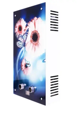 Водонагреватель газовый GENBERG Декор-Eco 210.01 Цветы, 10 л/мин, 20 кВт