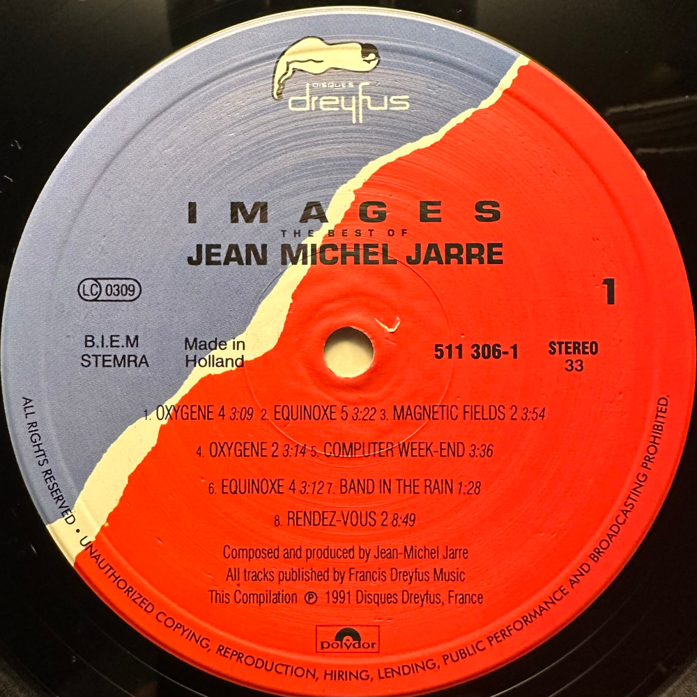 Jean Michel Jarre - Images (The Best Of Jean Michel Jarre) Европа 1991г.