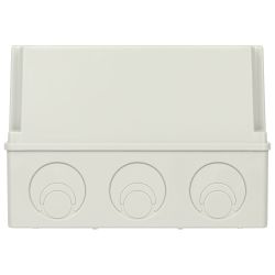 Распаячная коробка ЭРА KORv-240-195-165-44 ОП серая 240х195х165мм на винтах d25-3шт d32-2шт IP44