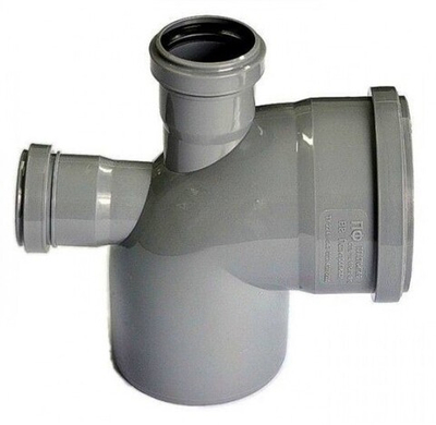 ПВХ Отвод  Ф110х50-90* (вверх+тыл)  (25/1шт)