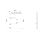 Полотенцесушитель MIXLINE SIMPLE M 50х40 1''