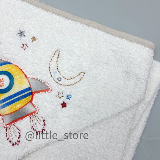 Полотенце махровое "Ракета" бежевое