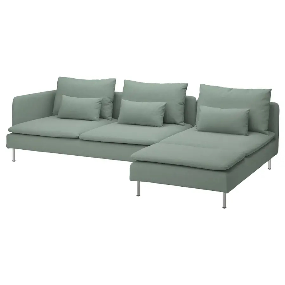 SÖDERHAMN 4-местный диван с козетком ИКЕА