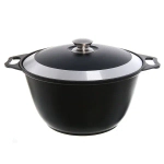 Кастрюля 4л литой алюминий с крышкой КМ-к40а