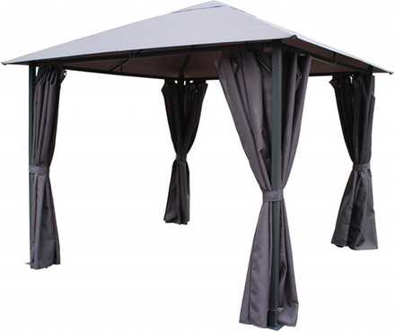 Шатер садовый Бангкок 3х3,65м h2,75м, стойка d37мм, подсветка 32 LED, сталь/полиэстер, DU829-1