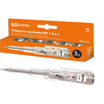 Отвертка-пробник индикаторная SL3х60 мм 100-500В TDM