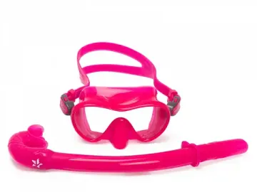 Набор маска+трубка Sargan Калан розовый