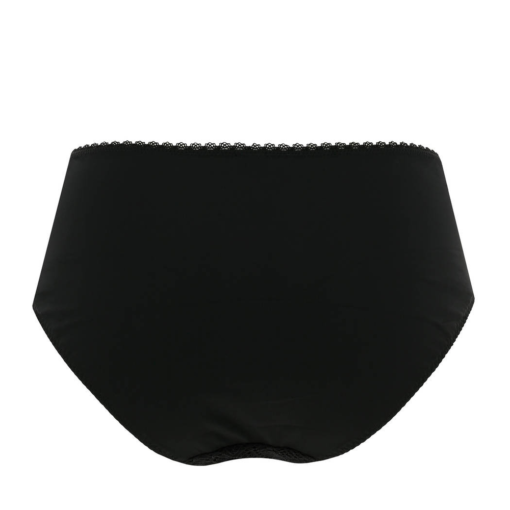 Трусы-макси Ashley с цветочной вышивкой (Размер: 44) (Цвет: черный)