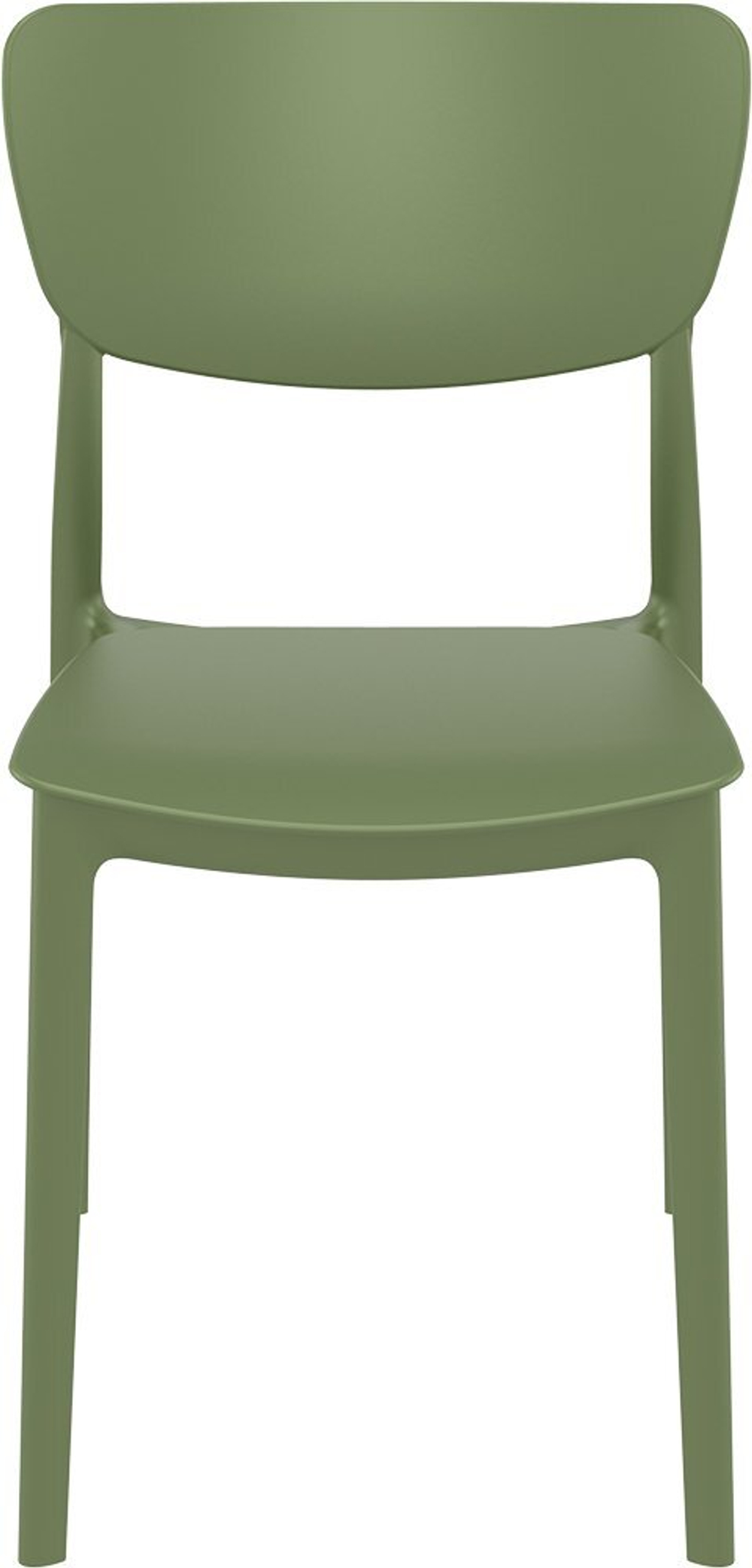 Стул пластиковый Siesta Contract Monna, оливковый