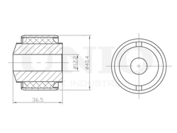 Сайлентблок внешний задней тяги UNIO RMP-20012