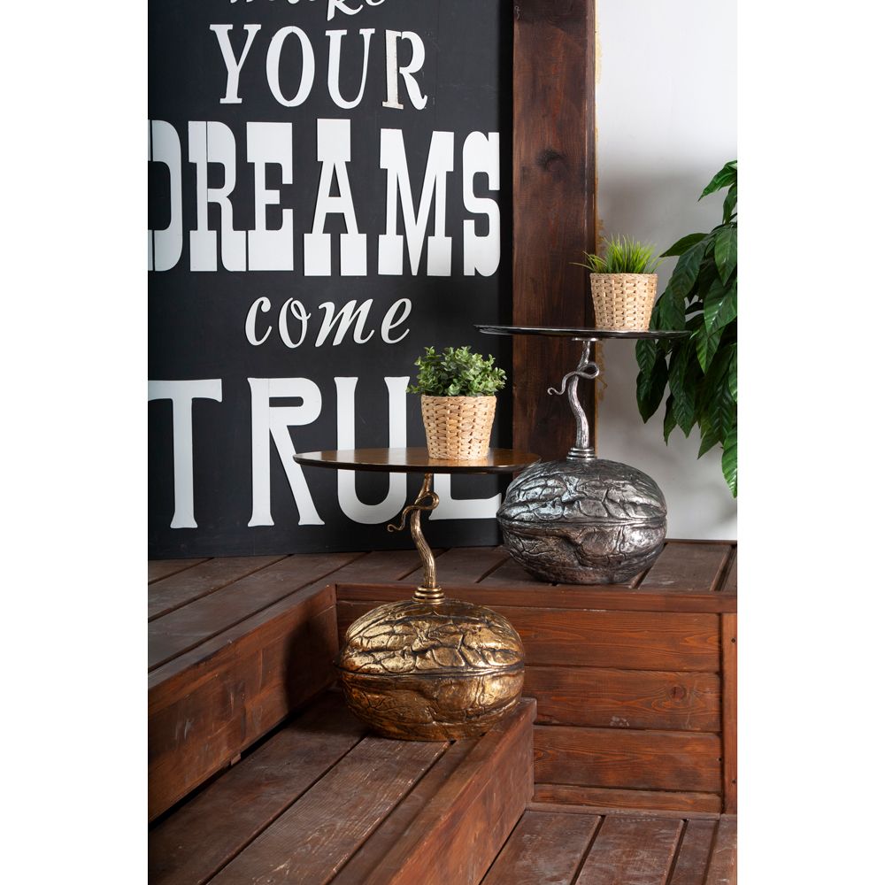 Столик декоративный Царский орех Золото