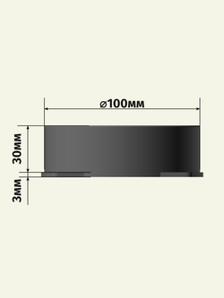 Адаптер для использования вентилятора 92мм с вентиляционными каналами диаметром 100мм