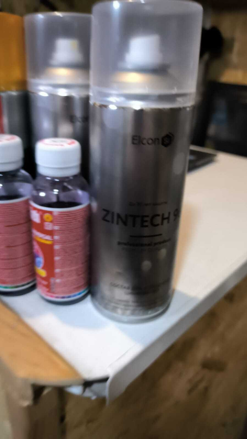 Состав для холодного цинкования/цинковая краска/цинковая грунтовка/грунт по металлу Elcon Zintech 96 аэрозоль 520 мл