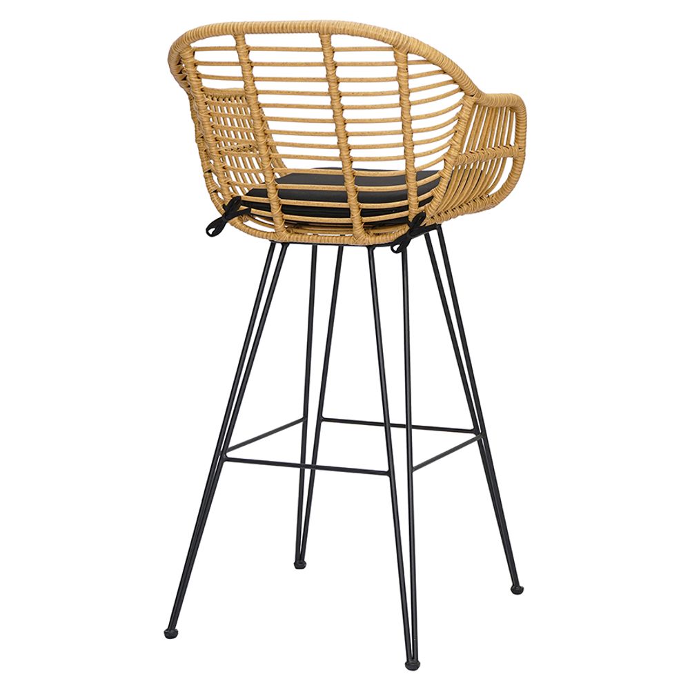 Стул барный Vetle Bent, ротанг