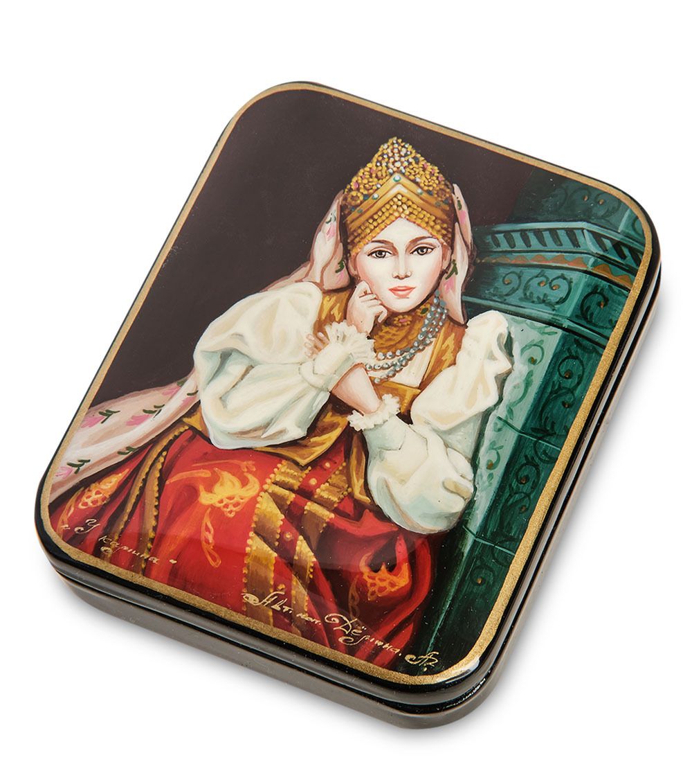 Народные промыслы ШК-55/142 Шкатулка «У камина» исп. Демина А.