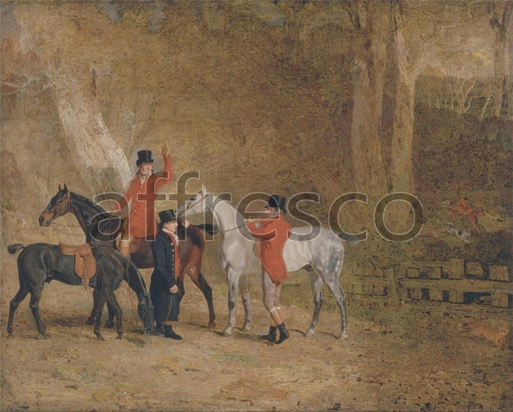Фреска Benjamin Marshall, Foxhunting Scene