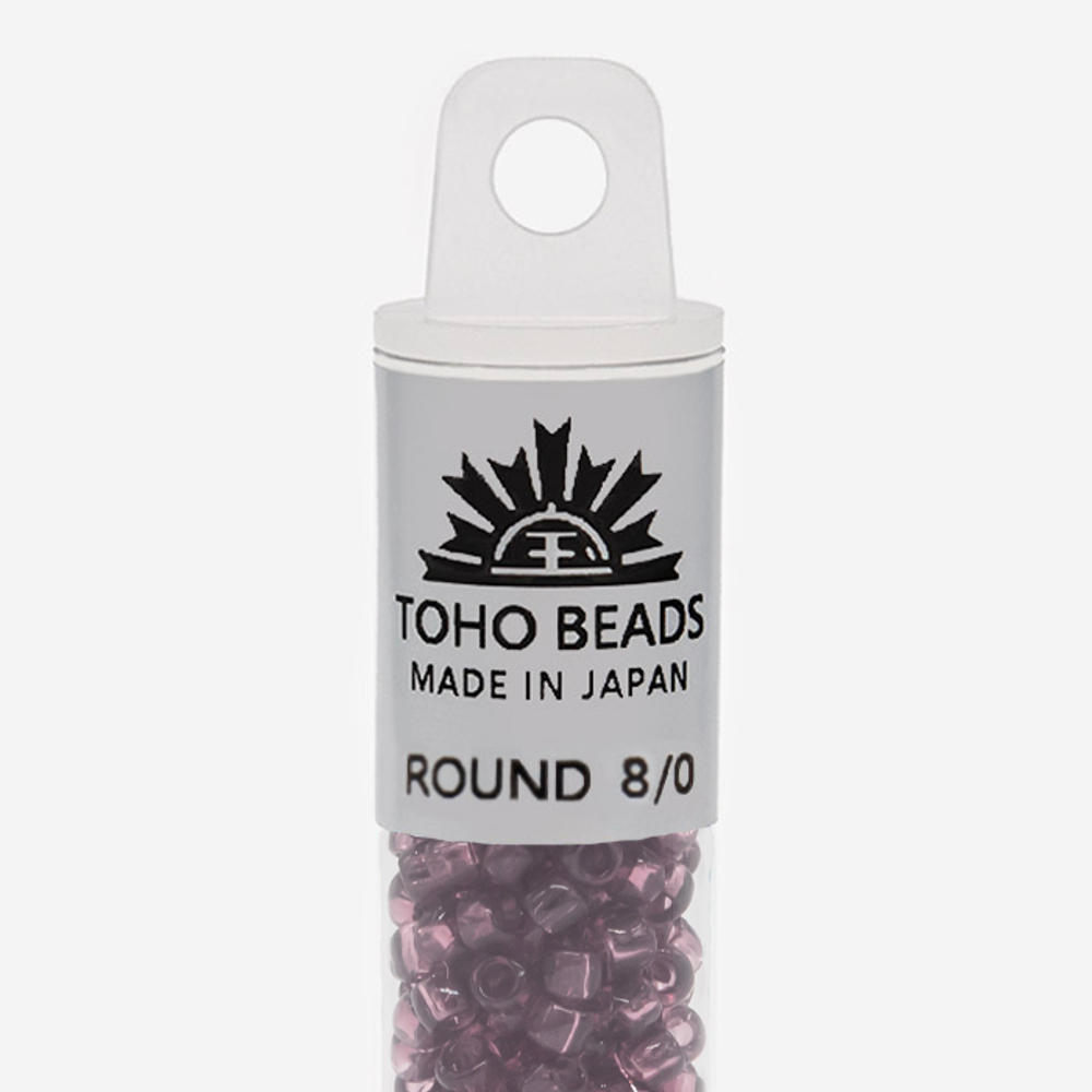 Японский бисер TOHO Round 8/0 (№6B), прозрачный