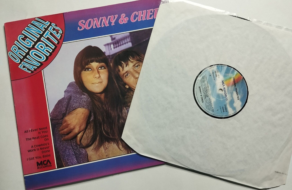 Винтажная виниловая пластинка LP Sonny and Cher Original Favorites (Germany 1980)