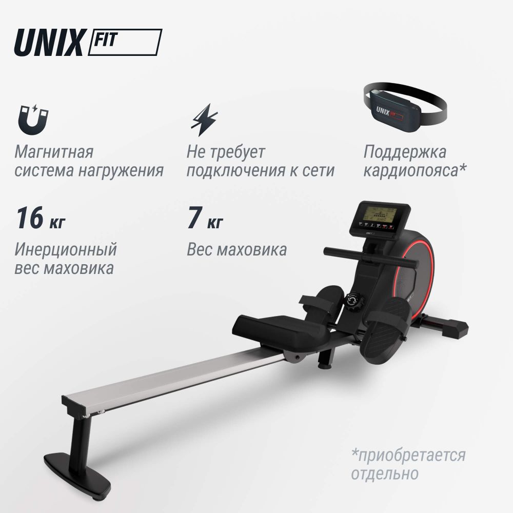 Гребной тренажер UNIX Fit Techno Rower 410
