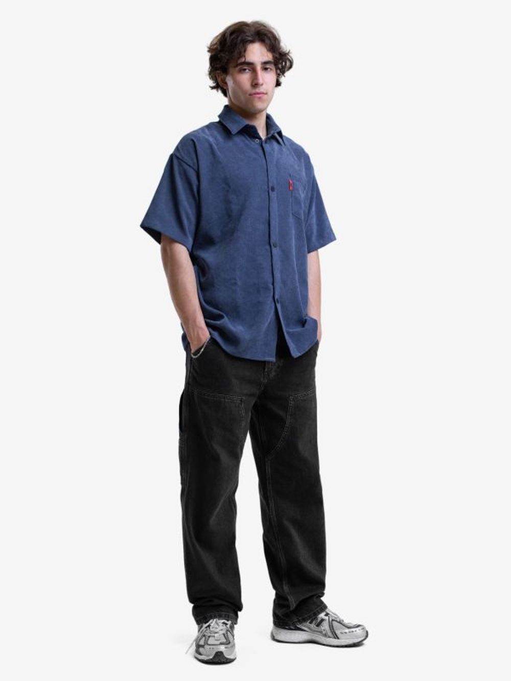 Рубашка Молодость Velvet 2.0 синяя