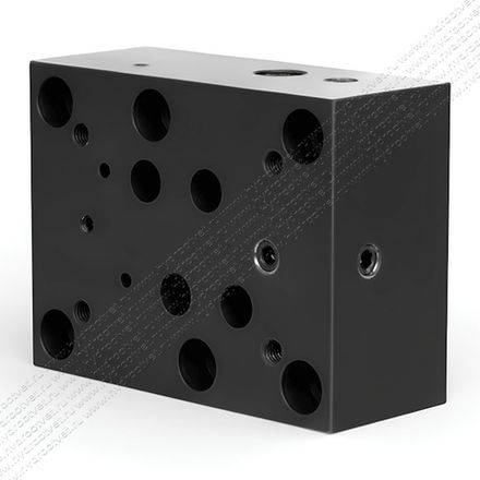 EB408 - Плита-переходник, Ду25 -> Ду16, ISO 4401-08 -> ISO 4401-07, CETOP08 - CETOP07