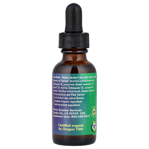 Flower Essence Services, Yarrow Environmental Solution, травяная настойка с тысячелистником, 30 мл (1 жидк. унция)