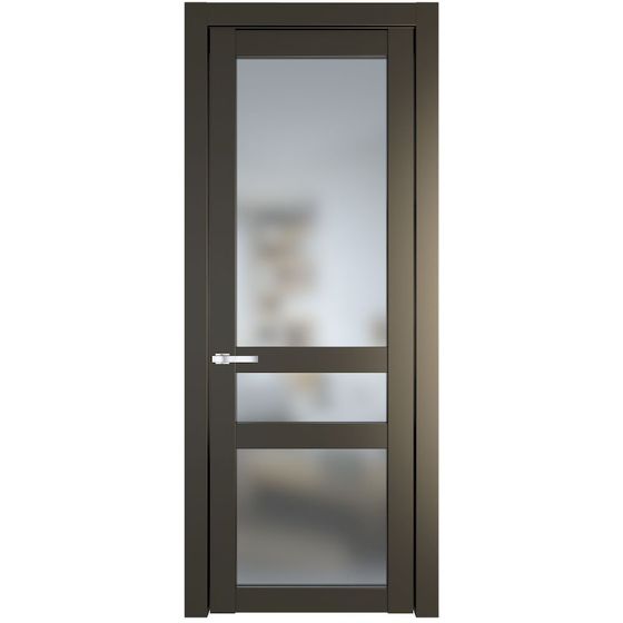 Межкомнатная дверь эмаль Profil Doors 1.5.2PD перламутр бронза стекло матовое