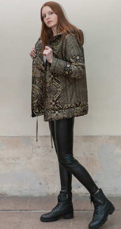 Куртка "Три Империи", по мотивам мозаик П. Корина в подземном вестибюле станции метро "Комсомольская"