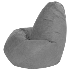 Кресло Мешок Груша Серый Велюр (5XL, Классический)
