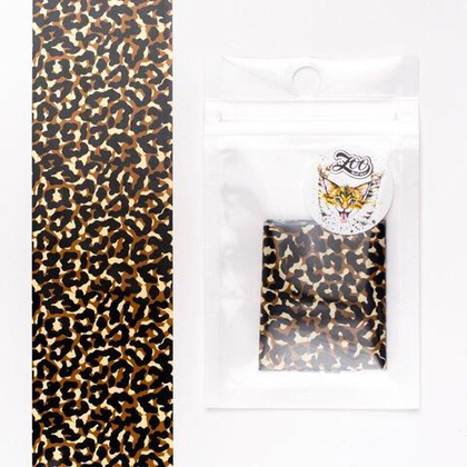 1595 Фольга переводная 4*50 см "Леопард", ZOO NAIL ART