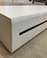 Тумба ТВ Стокгольм белый/белый глянец