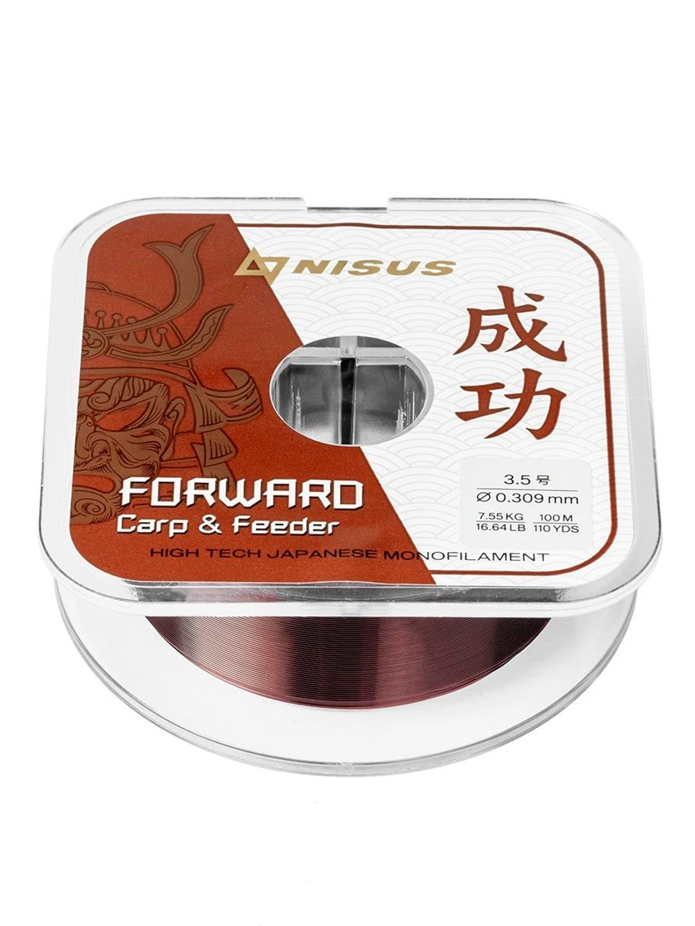 Леска для рыбалки Nisus FORWARD Carp&Feeder brown Nylon 0,437mm/150m (N-FCF-0437-150)