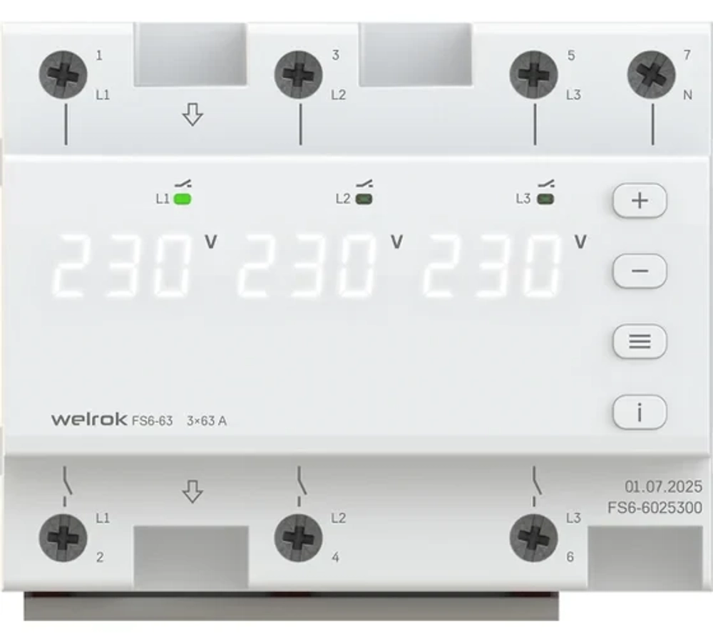 Переключатель фаз Welrok FS6-63