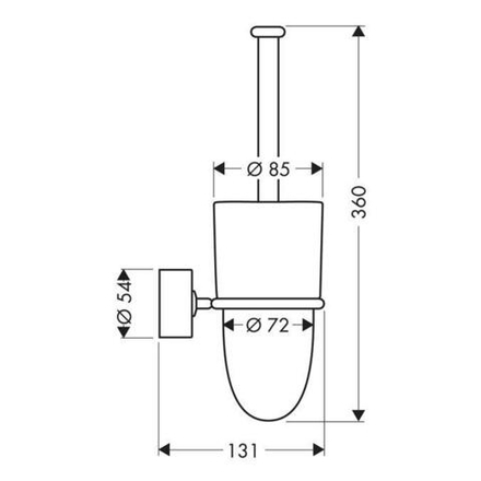 Axor Uno Набор для WC 41535000
