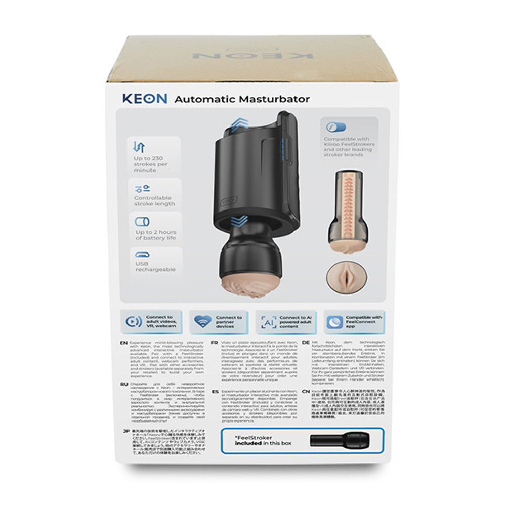 Интерактивный автоматический мастурбатор Kiiroo Keon and Interactive Feel Stroker Combo Male Masturbator