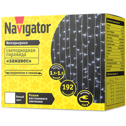 Гирлянда Navigator 61 858 NGF-C01-192CW-10-1.5x1.2m-230-TR-IP20