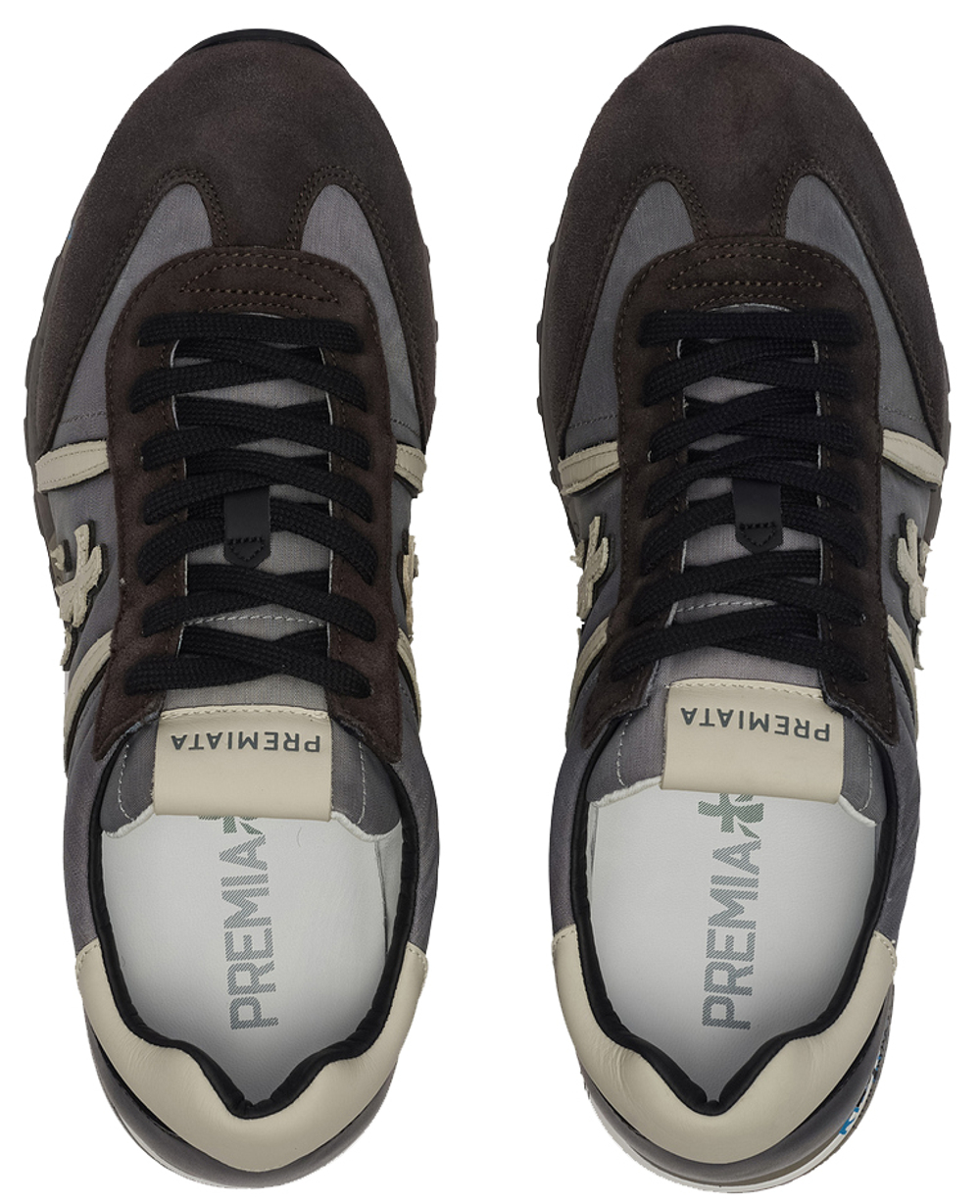 Premiata Lucy 4929 Серые с коричневым