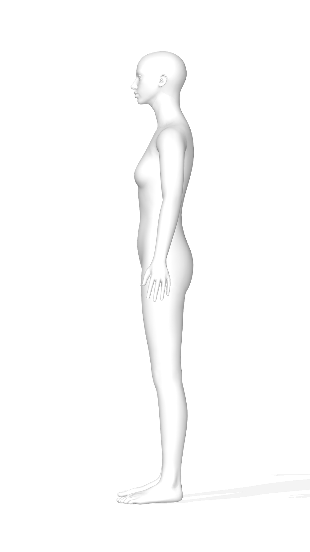 3D аватар манекена Моника