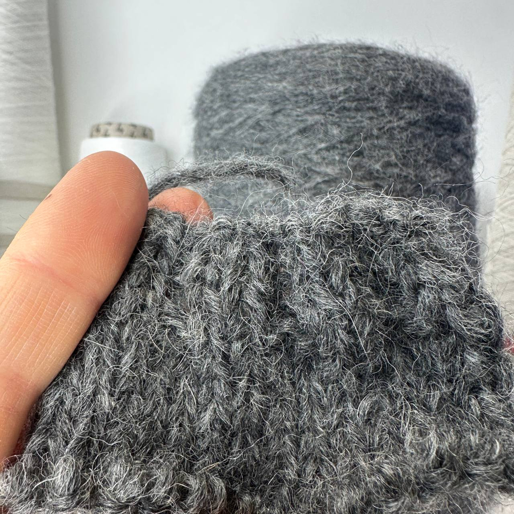 STOCK - Pecci Filati; альпака, меринос, п/а ; 200м/100г; цвет: серый графитовый