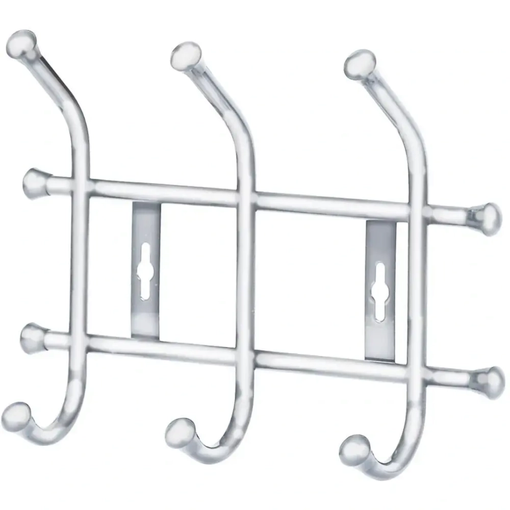 Вешалка настенная 28*21,5*8,5 (3 крючка) матовый белый ВНТ3/МБ