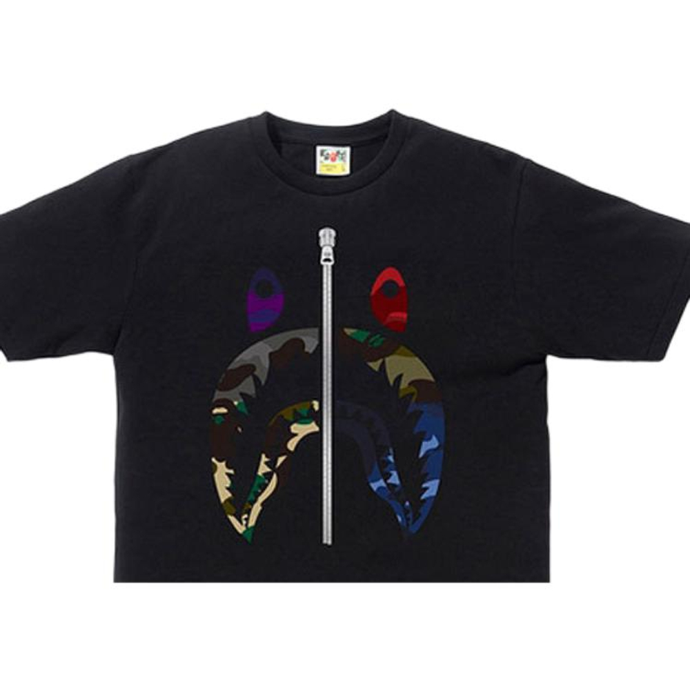 A Bathing Ape Mix Camo Shark Tee
