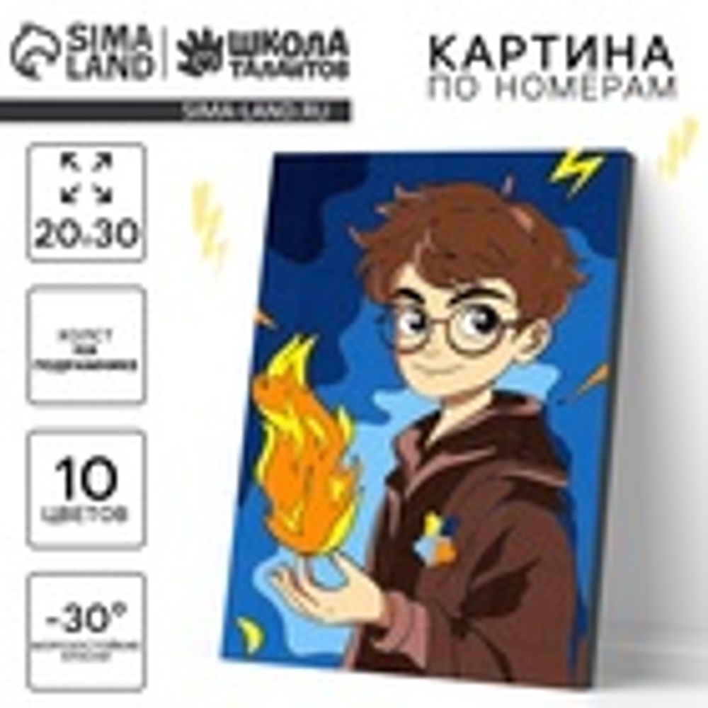 Картина по номерам для детей «Волшебство в руках», 20×30 см