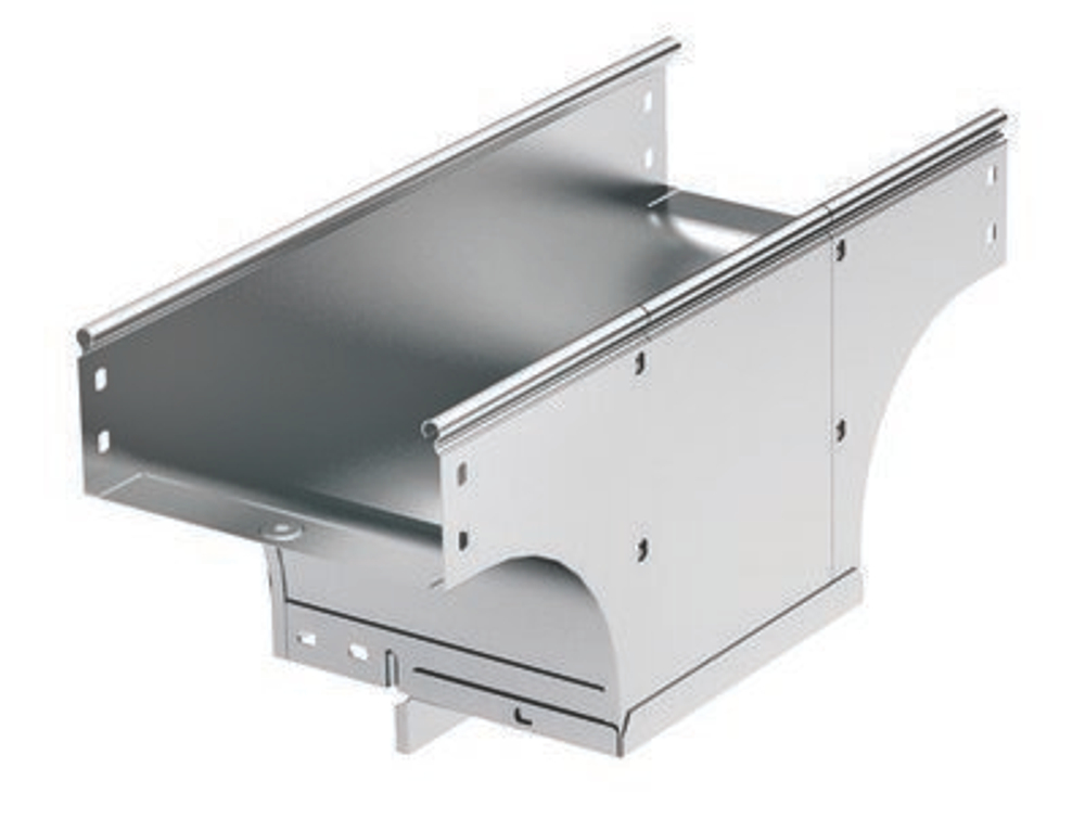 Ответвитель TDSA Т-обр. вертикальный 30/500 в комплекте с крепежными элементами и соединительными пластинами, необходимыми длямонтажа, горячеоцинкованный