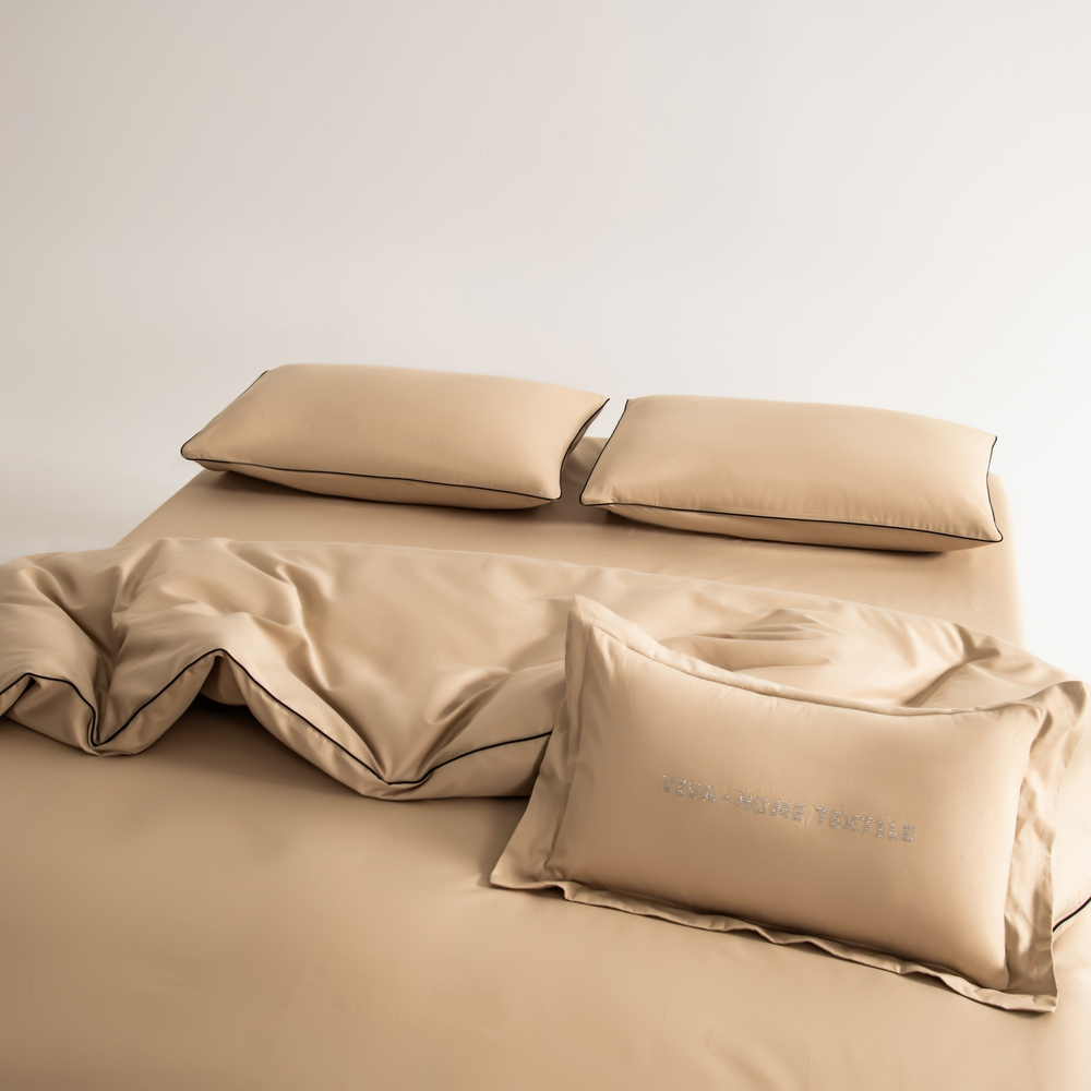 Комплект постельного белья Однотонный Сатин Элитный OCE005