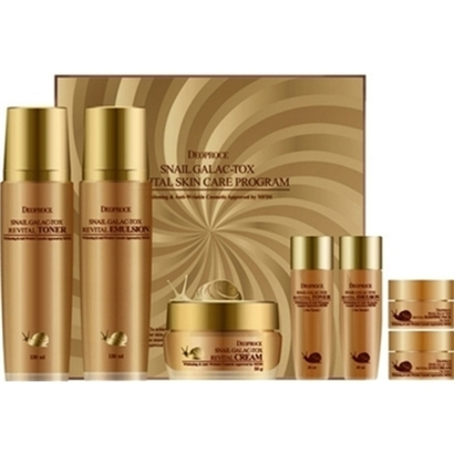 Deoproce Snail Galac Revital Skin Care Program набор для лица с муцином улитки и галактомисисом