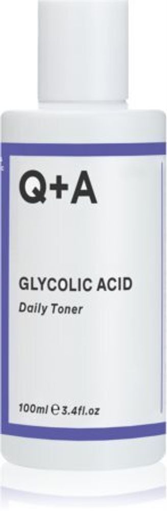 Q+A нежный отшелушивающий тоник с AHA Glycolic Acid