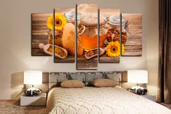 Модульная картина " Домашний мед "