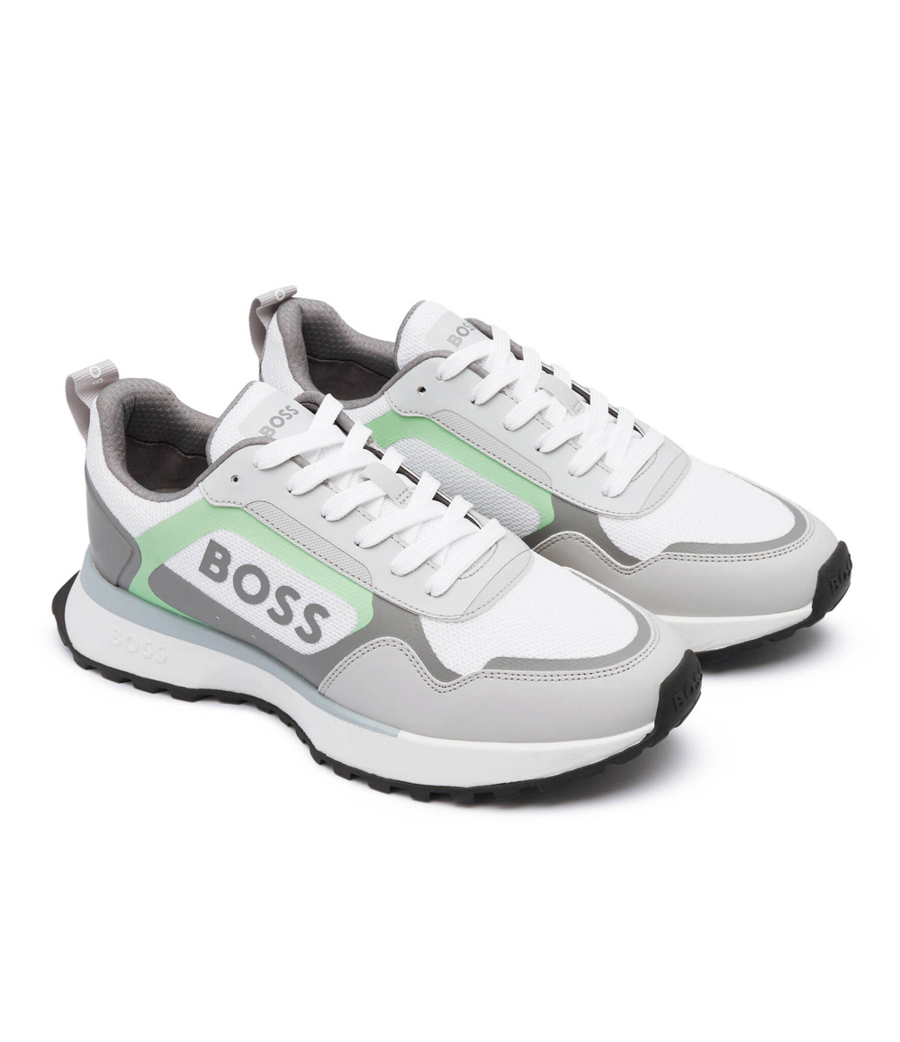 Кроссовки Jonah_Runn_merb BOSS BLACK - серый(50517300)
